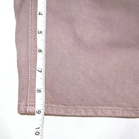 Abercrombie & Fitch | The Mom Shorts High Rise Dusty Purple Mauve | Size 28 - Picture 6 of 8